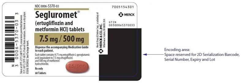 PRINCIPAL DISPLAY PANEL - 7.5 mg/500 mg Tablet Bottle Label