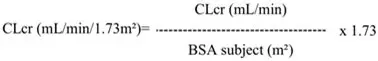 Recommended Dosage Adjustment Formula