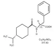 Nateglinide structural formula
							