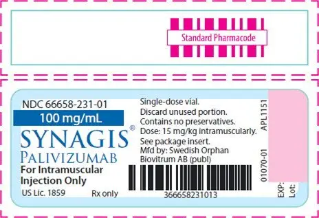 Principal Display Panel - 100 mg/mL Vial Label
