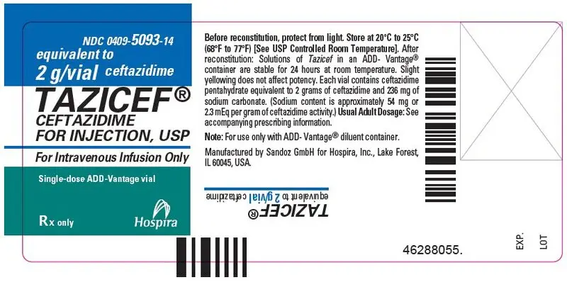 PRINCIPAL DISPLAY PANEL - 2 g Vial Label