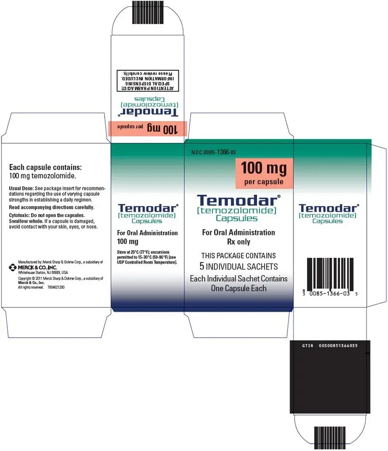 PRINCIPAL DISPLAY PANEL - 100 mg Capsule Sachet Carton