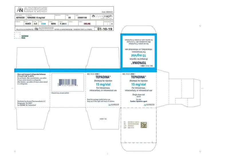 TEPADINA 15mg Carton NDC: 70121-1630-1