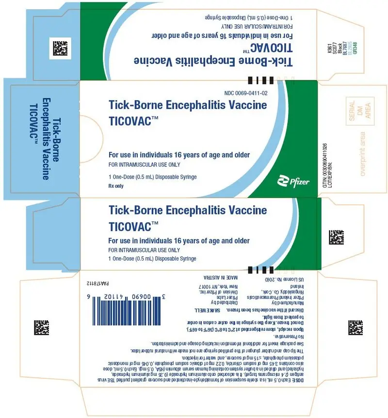 PPRINCIPAL DISPLAY PANEL - 0.5 mL Syringe Carton - 0069-0411-02