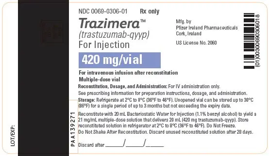 PRINCIPAL DISPLAY PANEL - 420 mg Vial Label