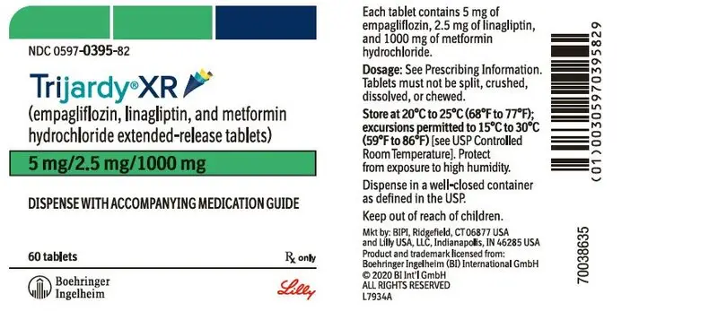 PRINCIPAL DISPLAY PANEL - 5 mg/2.5 mg/1000 mg Tablet Bottle Label