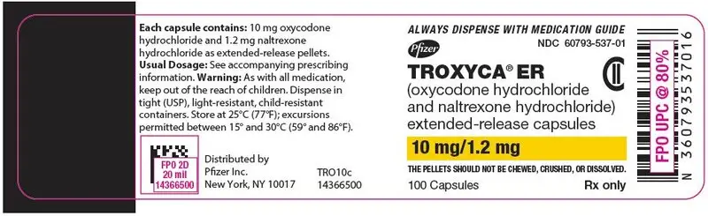 PRINCIPAL DISPLAY PANEL - 10 mg/1.2 mg Capsule Bottle Label