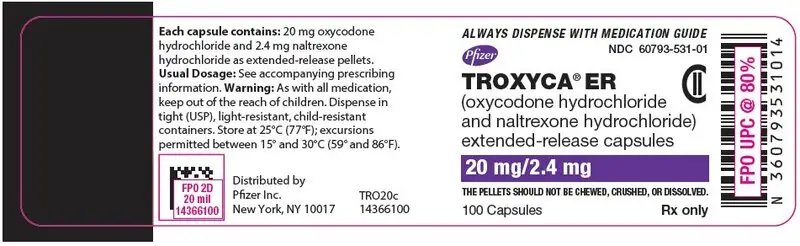 PRINCIPAL DISPLAY PANEL - 20 mg/2.4 mg Capsule Bottle Label