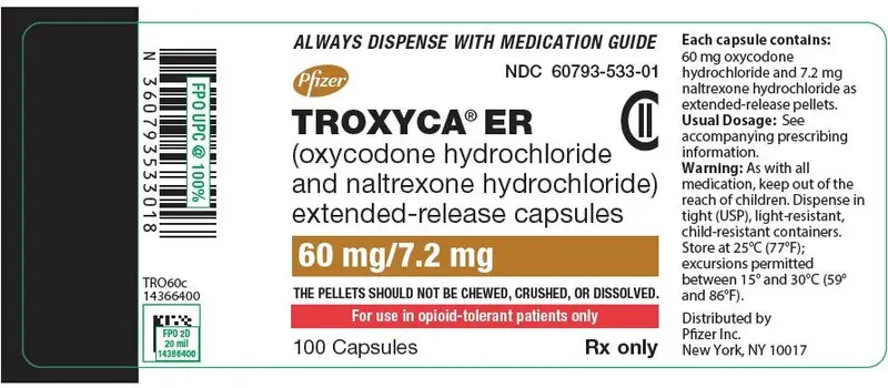 PRINCIPAL DISPLAY PANEL - 60 mg/7.2 mg Capsule Bottle Label