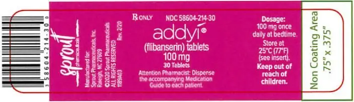 Addyi Bottle Label (New)