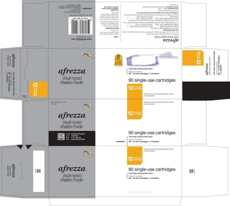 Principal Display Panel 90 – 12 unit cartridges and 2 inhalers
