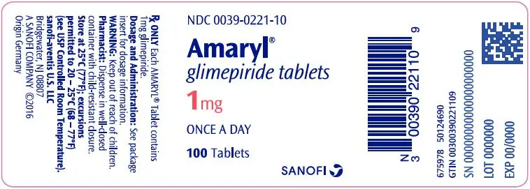 PRINCIPAL DISPLAY PANEL - 1 mg Tablet Bottle Label