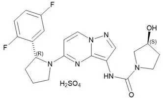 image of the chemical structure of VITRAKVI