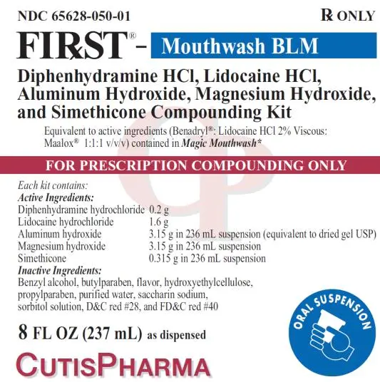 PRINCIPAL DISPLAY PANEL
NDC 65628-050-01
FIRST® Mouthwash BLM
