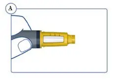 Figure A: Turn pen upside down 1 or 2 times.