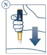 Figure N: insert the needle
