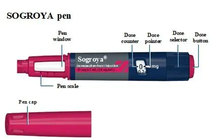 Illustration of pen components.