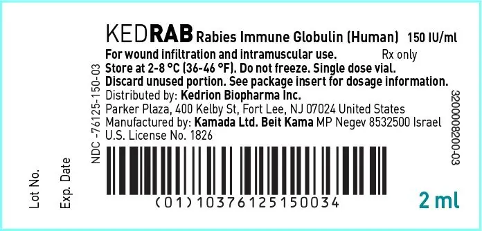 Principal Display Panel – 2mL Vial Label
