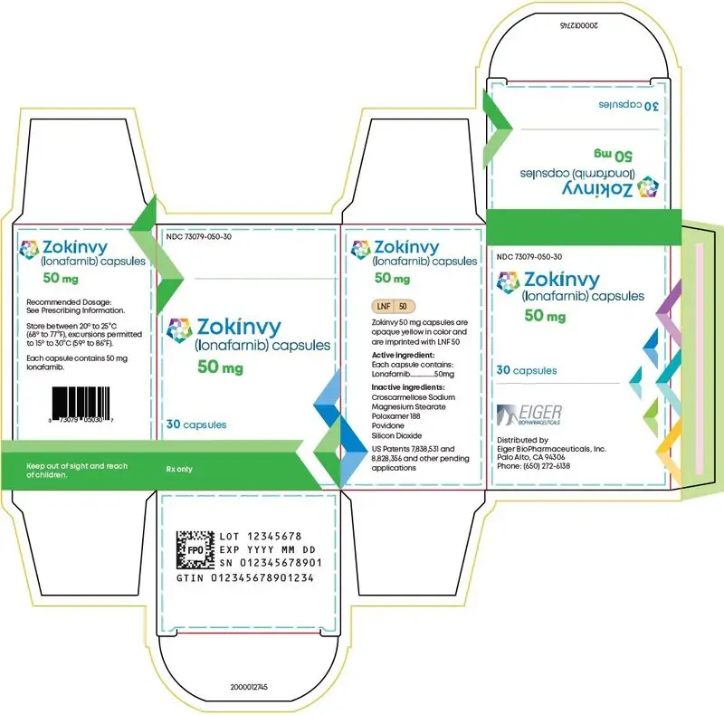 50 mg 30-count Bottle Carton Label