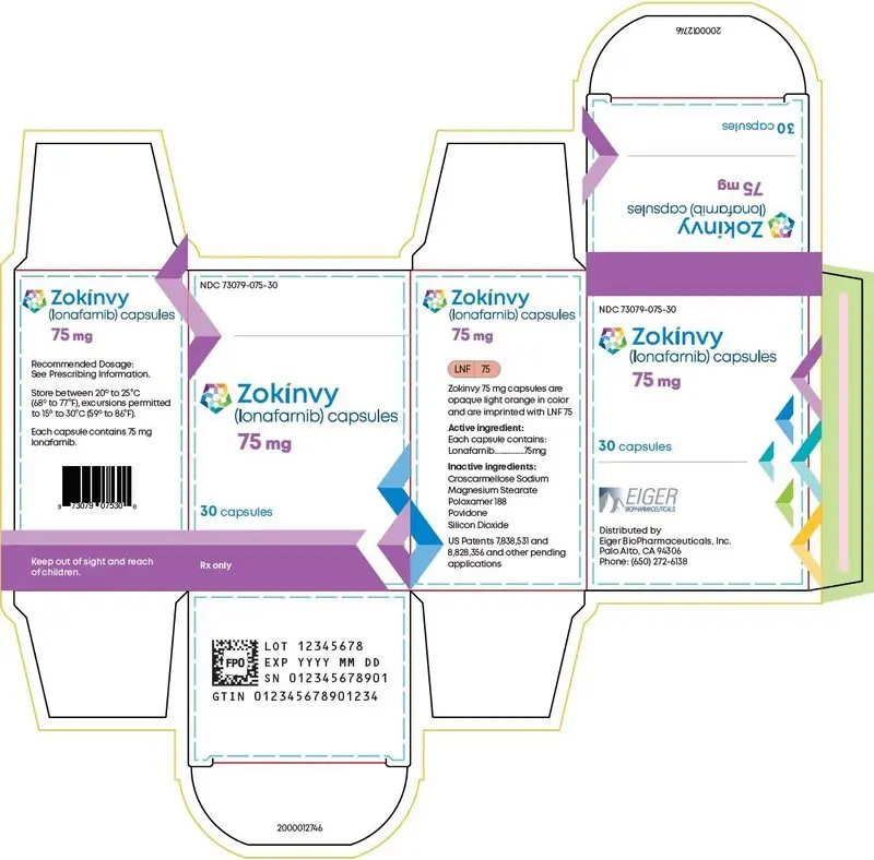 75 mg 30-count Bottle Carton Label