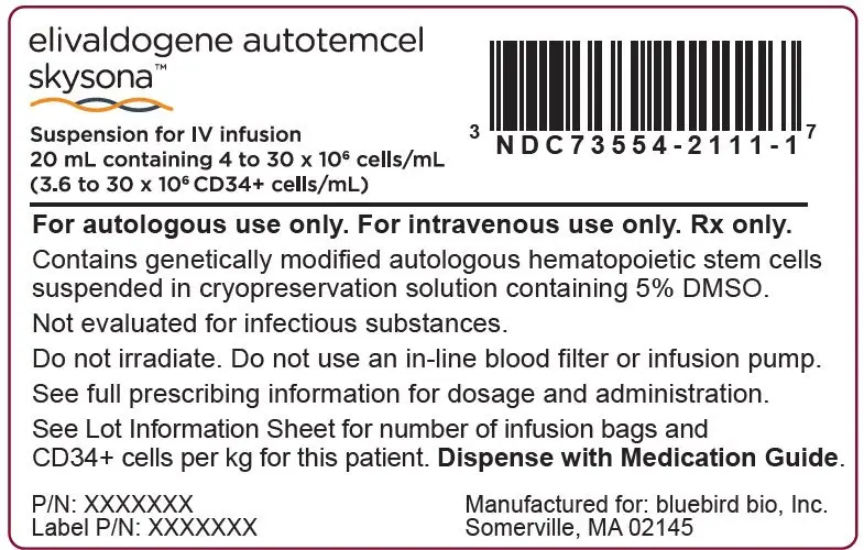 PRINCIPAL DISPLAY PANEL - 20 mL Bag Label