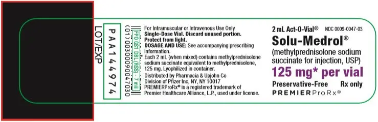 PRINCIPAL DISPLAY PANEL - 125 mg Vial Label