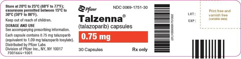 PRINCIPAL DISPLAY PANEL - 0.75 mg Capsule Bottle Label