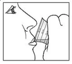 5. Take the medicine right away.  See Figure 4.
6. Close the bottle tightly.
