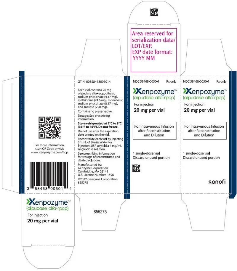 PRINCIPAL DISPLAY PANEL - 20 mg Vial Carton