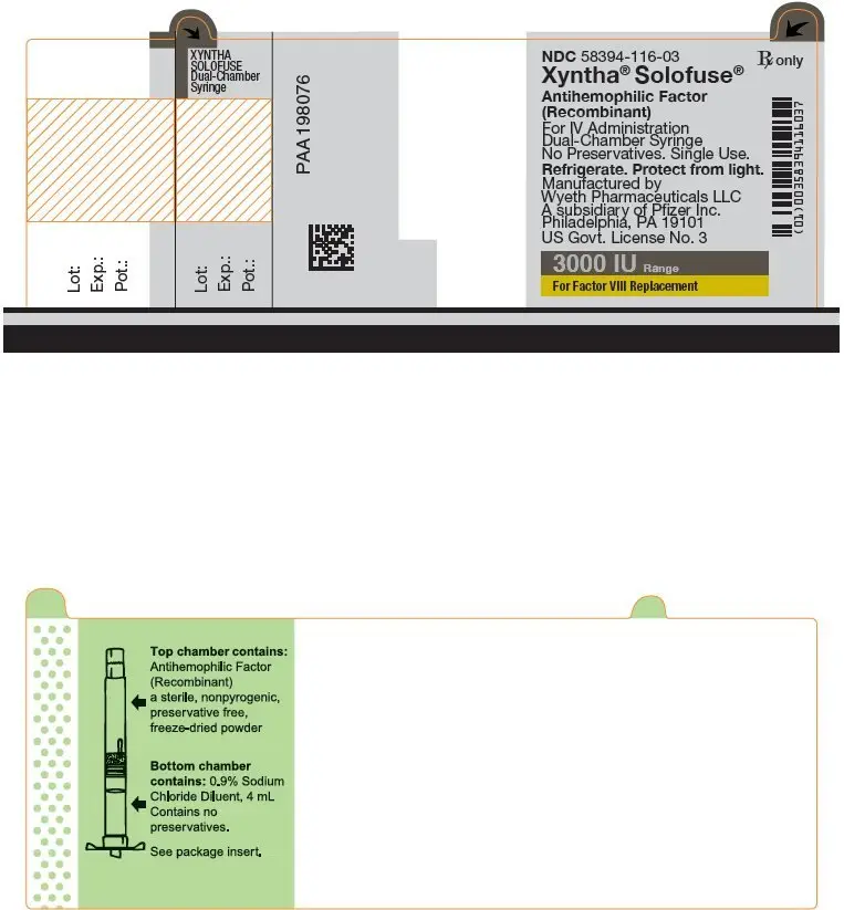 PRINCIPAL DISPLAY PANEL - 3000 IU Syringe Label