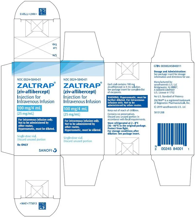 PRINCIPAL DISPLAY PANEL - 100 mg/4 mL Vial Carton