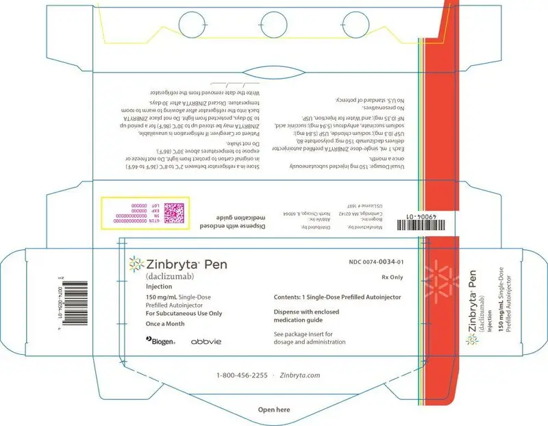 Principal Display Panel - Zinbryta Pen Carton Label
