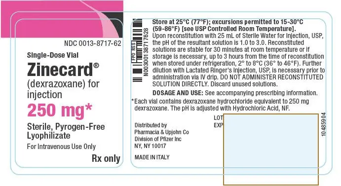 PRINCIPAL DISPLAY PANEL - 250 mg Single-Dose Vial Label