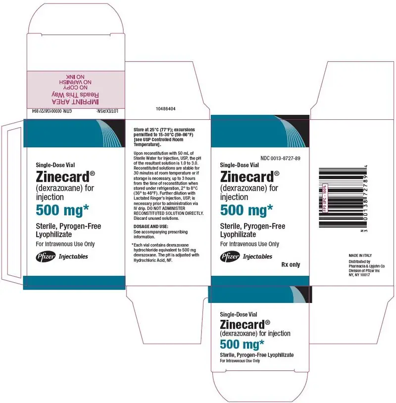 PRINCIPAL DISPLAY PANEL - 500 mg Vial Carton