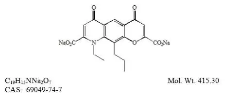 Nedocromil sodium is represented by the following structural formula:
