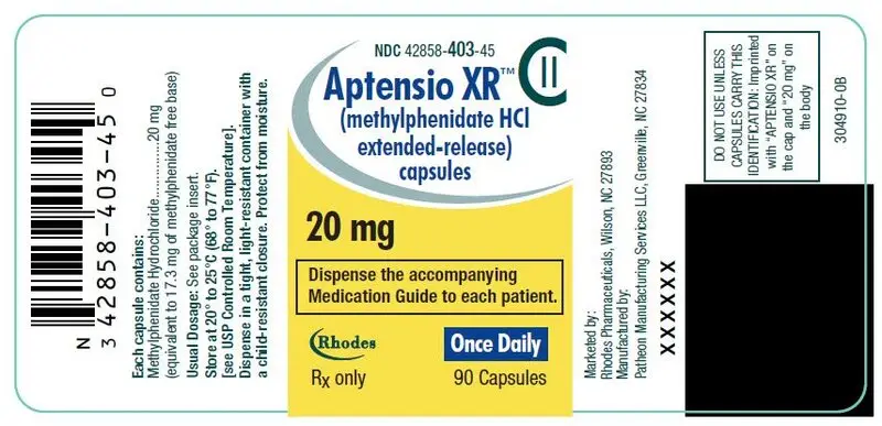 PRINCIPAL DISPLAY PANEL - 20 mg Capsule Bottle Label