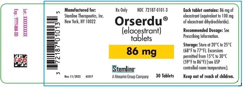 Orserdu Bottle Label - 86mg