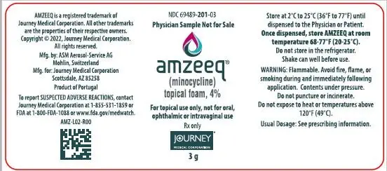 label - Amzeeq 3g (sample)