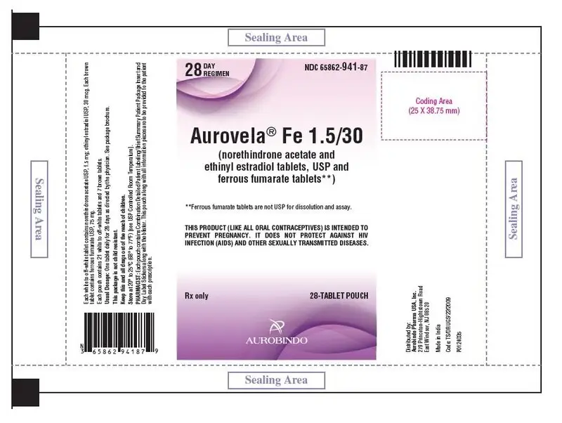 PACKAGE LABEL-PRINCIPAL DISPLAY PANEL - 1.5 mg/30 mcg Pouch Label