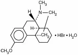 This is an image of the structural formula of Dextromethorphan