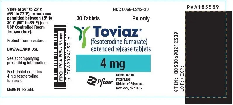 PRINCIPAL DISPLAY PANEL - 4 mg Tablet Bottle Label