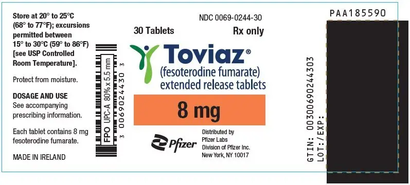 PRINCIPAL DISPLAY PANEL - 8 mg Tablet Bottle Label