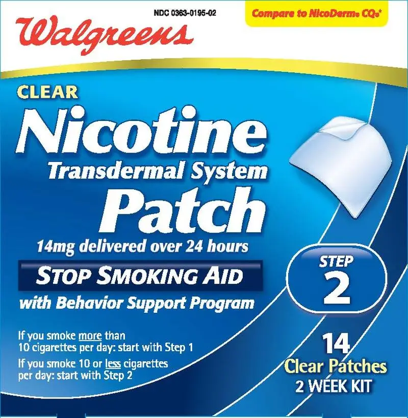 Nicotine Transdermal System Patch 14 mg Step 2