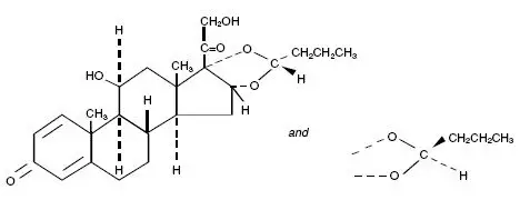 structural formula for budesonide