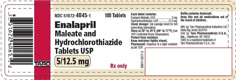 PRINCIPAL DISPLAY PANEL - 5/12.5 mg Tablet Bottle Label