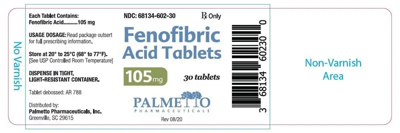 fenofibric acid 105 mg tablet