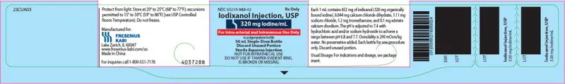 PRINCIPAL DISPLAY PANEL – 320 mg Iodine/mL 50 mL Bottle Label
