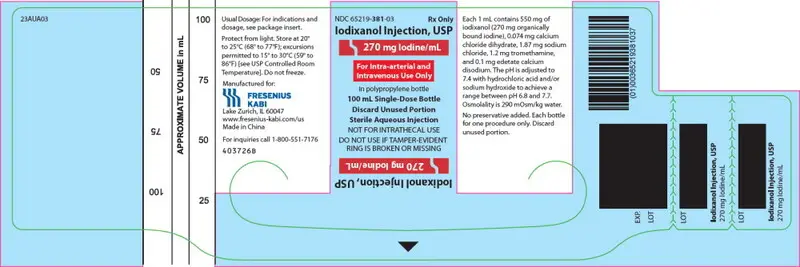 PRINCIPAL DISPLAY PANEL – 270 mg Iodine/mL 100 mL Bottle Label
