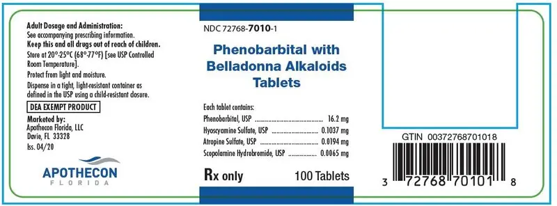 Label - 100 tablets