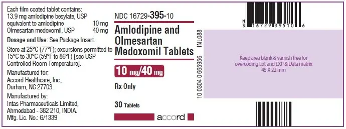 10mg/40mg 30-Tablet Container Label